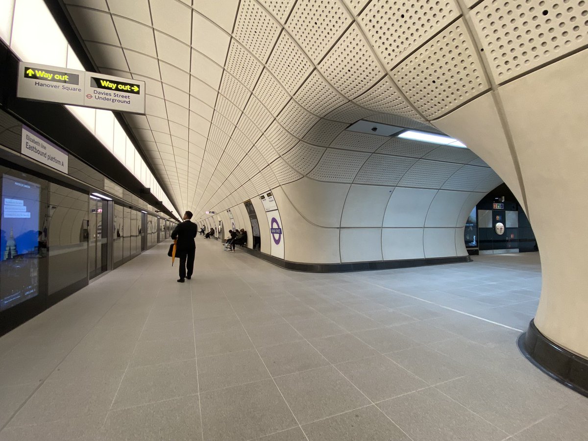 MyWoolwich's tweet photo. Had to check out #BondStreet #Crossrail #ElizabethLine station yesterday.
The exiting into #HanoverSquare was pleasant, open green space and within walking distance of #RegentsSt & #OxfordSt
Approx 26min away from #Woolwich!
#Mayfair #Westminster #TFL #BondSt #WoolwichArsenal https://t.co/YYiImr7QHx