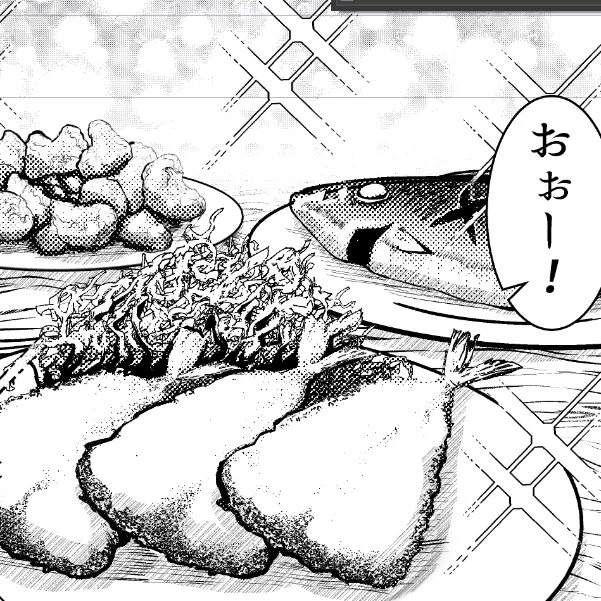 描いててお腹減ってくる 