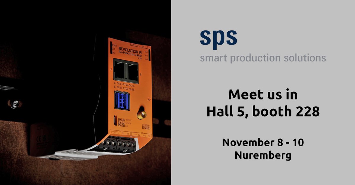 kunbus_gmbh's tweet image. Dear @spsmesse visitors, you&apos;ll have the honor of being the first ones to check out the RevPi Connect 4 live. It was in our drawer for a while, only to be taken out to be adapted when the global chip shortage required changes. Now, we want to present the development of the #RevPi