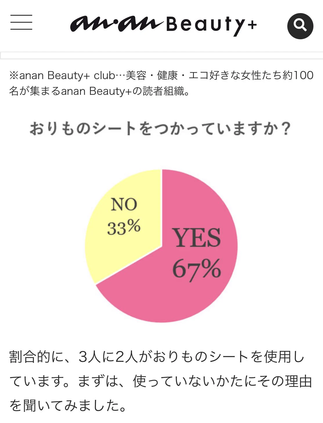 てゆーか月1でこれに収まるぐらいとか生理めっちゃ楽そうでいいよな。
それに普段は何もつけてないのも意識高いっぽいのに残念。  
