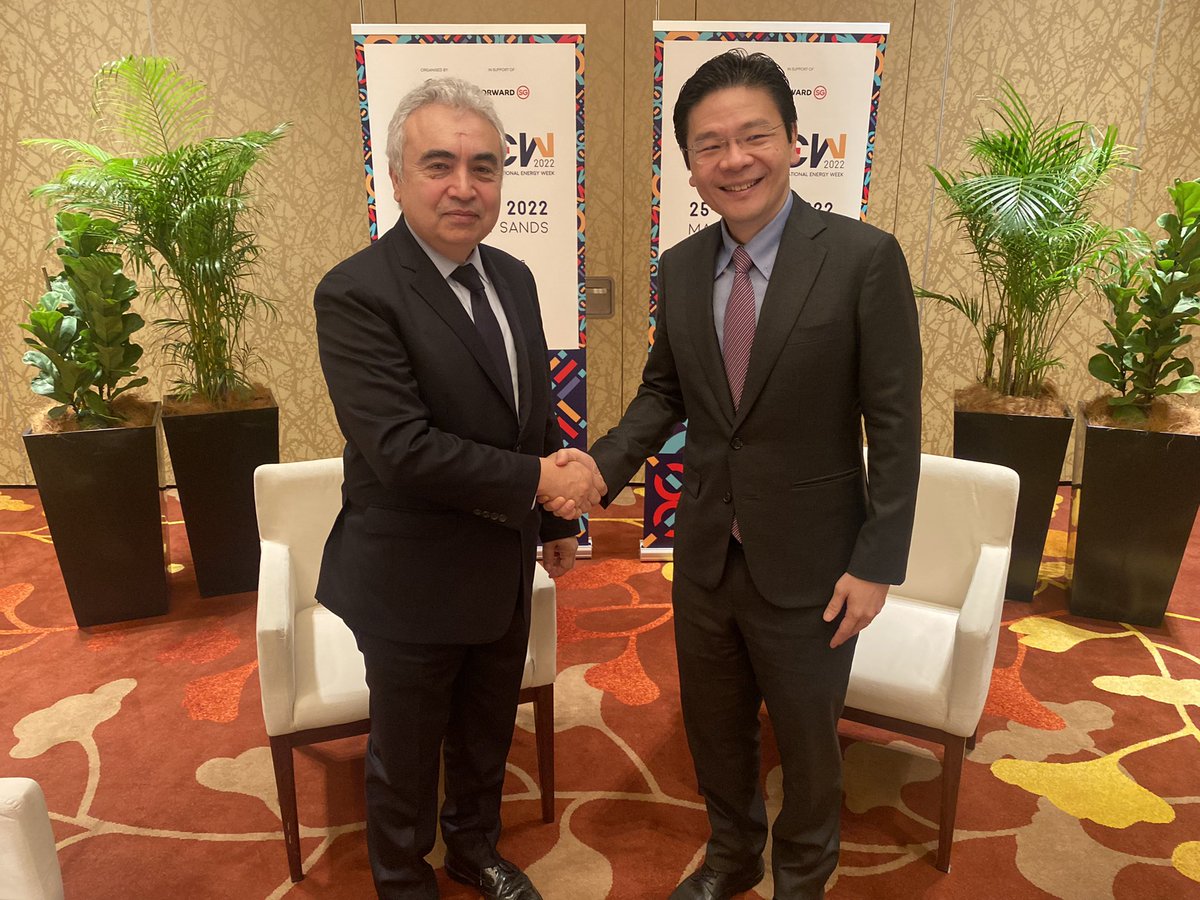 A pleasure to meet bilaterally with Deputy Prime Minister @LawrenceWongST in Singapore. Very constructive discussions on next steps in @IEA-Singapore collaboration