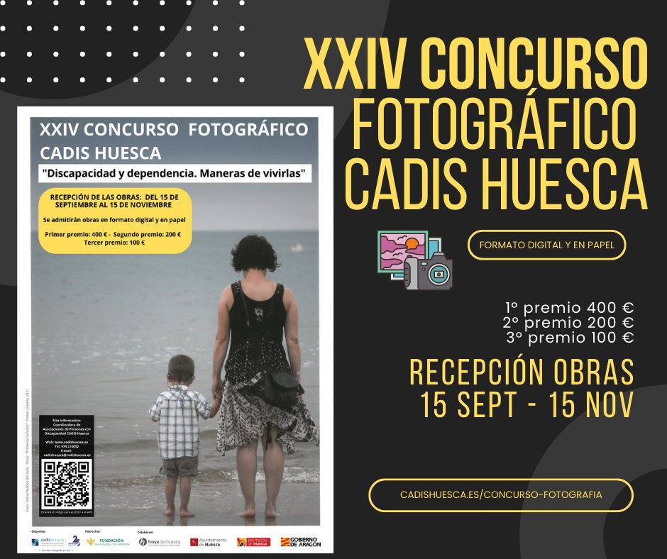 CadisHuesca's tweet photo. Vamos, vamos! Ya hemos rebasado el ecuador del plazo de presentación de obras al XXIV Concurso Fotográfico CADIS Huesca!! Acaba el próximo 15 de noviembre👉¡participa! envíanos tus fotos (en papel o digital)! Info en https://t.co/yx3owPnLd3 #concursofoto
#ConcursoFotograficoCADIS https://t.co/jmjHRyBUK7