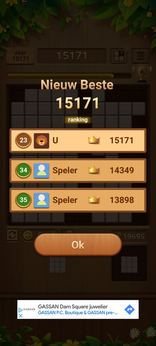 Sidneykluswerk's tweet photo. Nr 1 position QBlock 🌎
Playing in the free modus. With a bit of luck and tactics 👍💪 
#Qblock https://t.co/c2Yxouonko