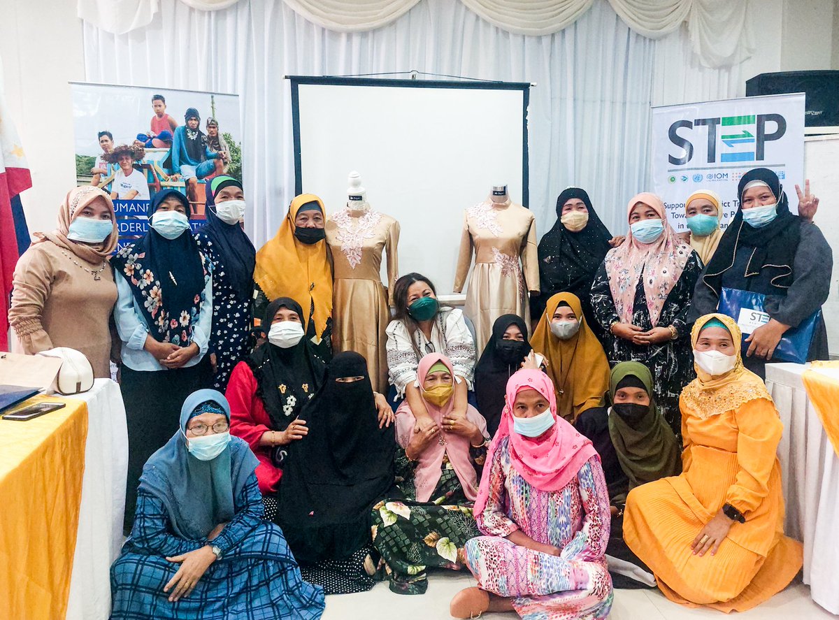 IOM_Philippines's tweet photo. With support from @UNPeacebuilding through the joint #STEPBARMM project, IOM conducted a product development training for the members of BIWAB dressmaking cooperatives in Cotabato City to support the sustainability of their current economic activities. https://t.co/piesQA48Jh