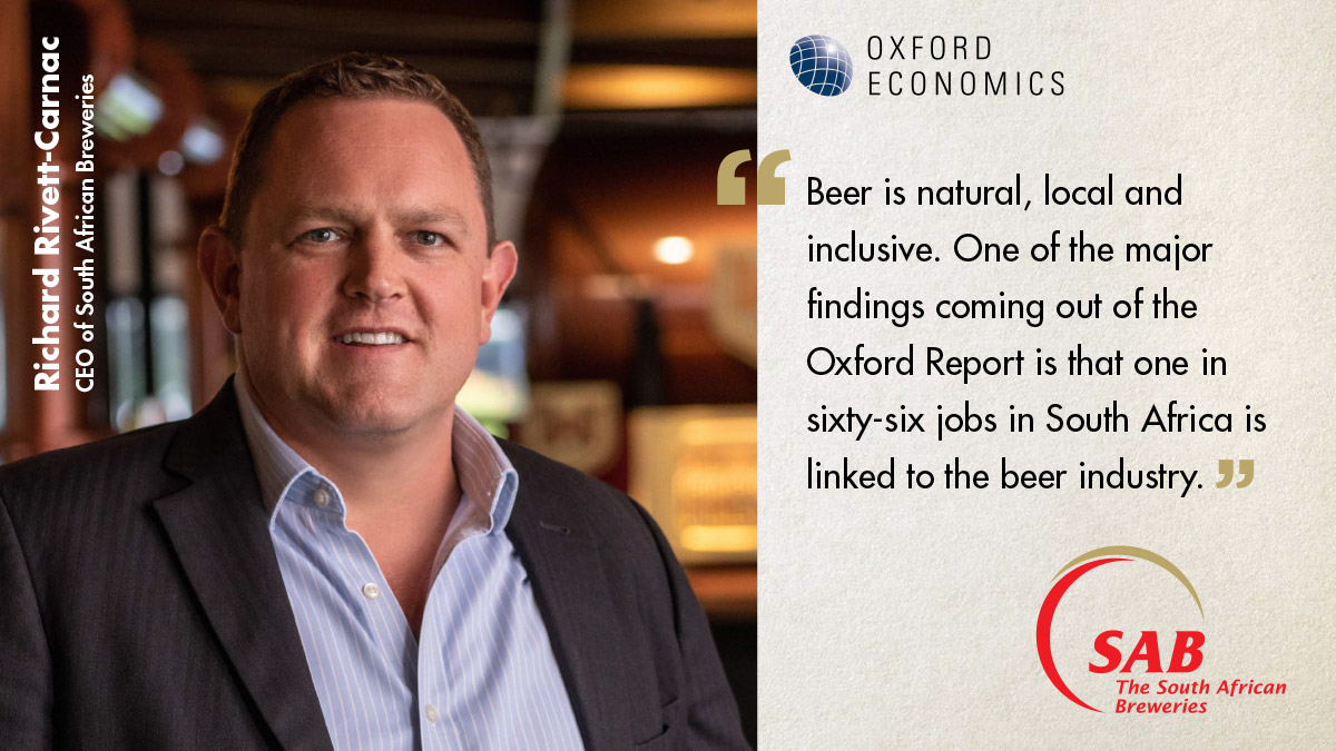 Beer matters - for the economy, job creation and the success of many partners in our value chain.🍺

It's more than just the cheers, it's for the economic growth of our beautiful nation. 🇿🇦 

Read the full report here: bit.ly/3BxuRNj. #TaxForGrowth #StateOfTheBeerEconomy