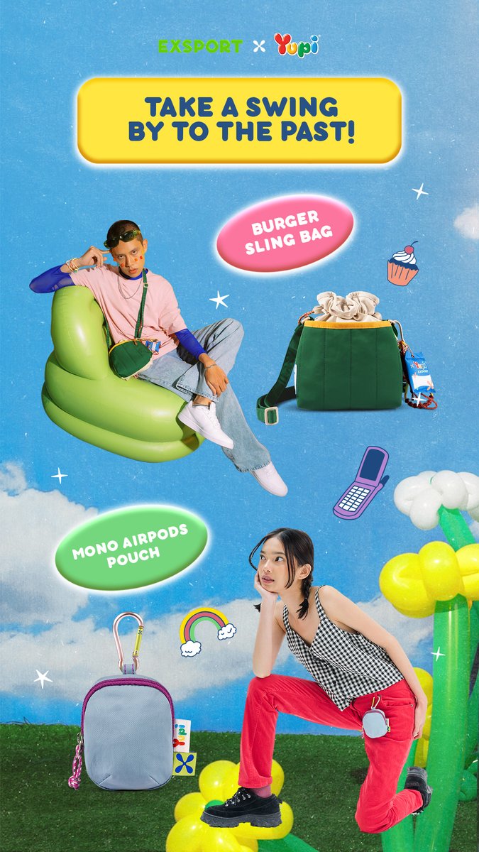 exsportbags's tweet photo. Kali ini kita mau bagi-bagi voucher belanja produk Exsport untuk 3 orang pemenang masing-masing Rp100.000!π€©π§§
Cukup follow dan reply nama produk Exsport X Yupi favoritmu + Hashtag #ExsportXYupi #StrollingDownMemoryLane!
Yuk ditunggu sampai tanggal 1 November 2022. Good luckπ https://t.co/lmGaa7PG0j