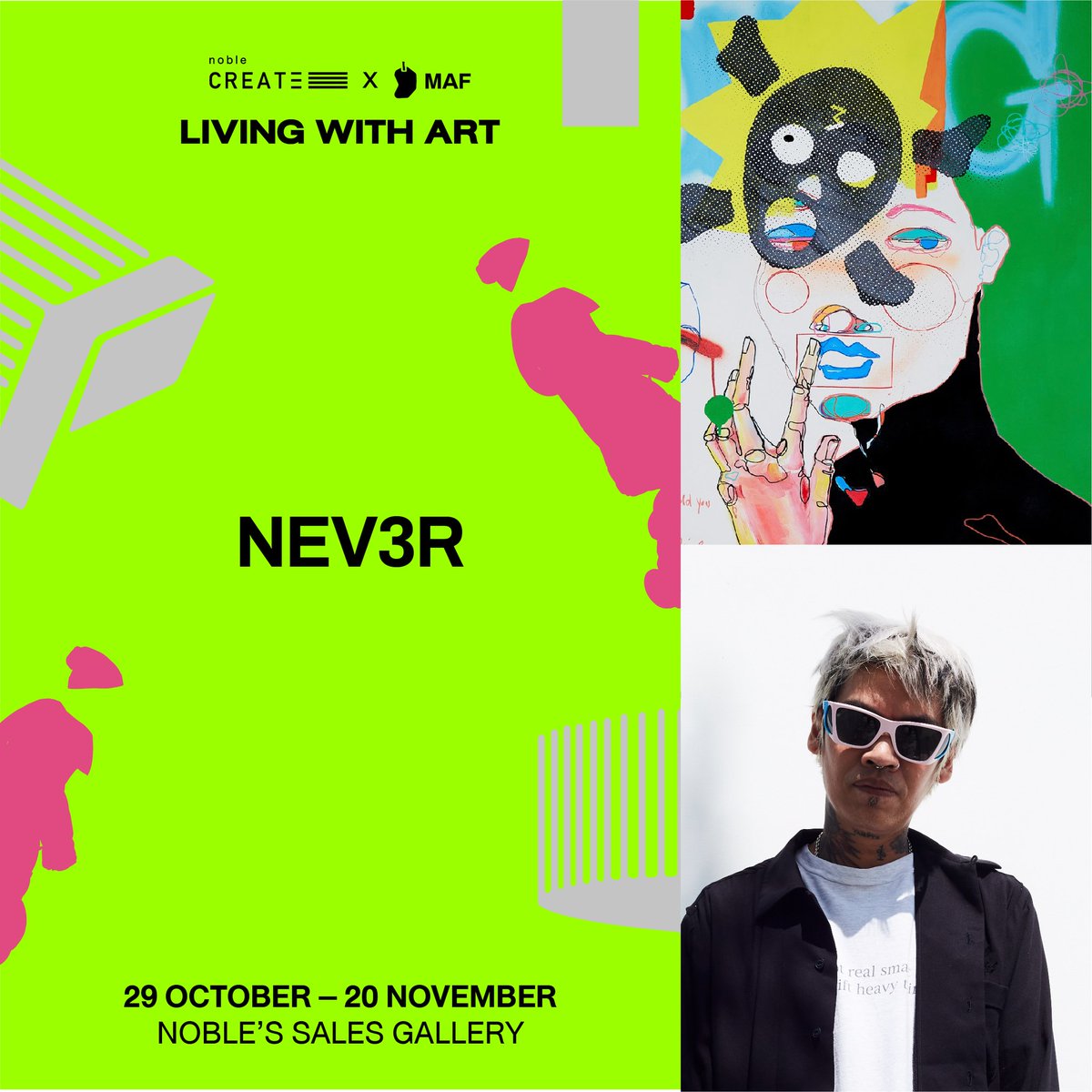 MangoArtFest's tweet photo. Meet our artists for "Living with Art" a collaboration between Noble Development and the Mango Art Festival in which we invite four talented artists 
The opening will take place at Noble Create Sale Gallery on October 29. https://t.co/pBJyBwYVam