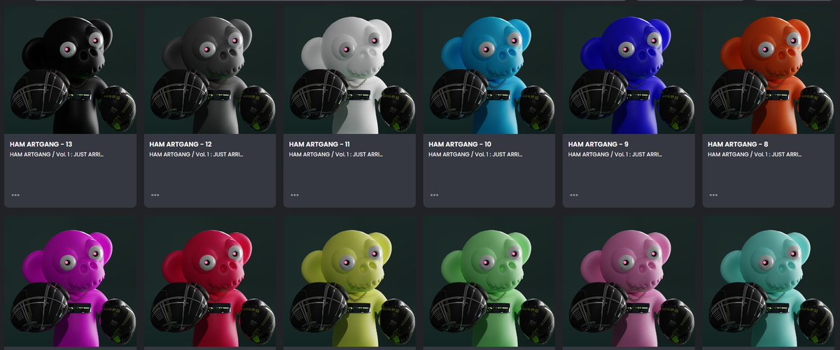 HAM_ARTGANG's tweet photo. What color would you like to get👾? Now THE GANGS arrived on earth and started to invade Opensea🛸👽🌏👾 Accepting some more WL by 🧡+ RT

#NFT #WL #HAM_ARTGANG #Opensea https://t.co/8FFaa8Oq0d