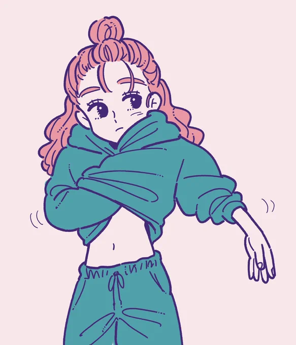 オーバーサイズな服からふと覗く、想像してなかった身体の華奢さが好きだ!!!男女問わず! 