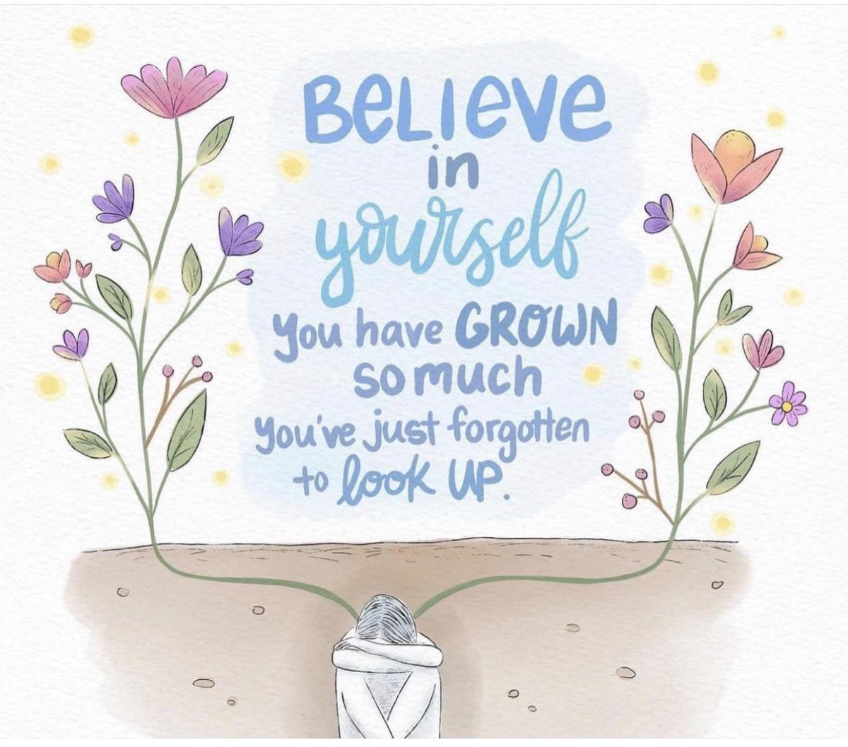 VenglishWell's tweet photo. When we have been through difficult  times we can be so immersed in survival we forget to look up and see the immense personal growth which has taken place. This week take time to reflect on the progress you have made- use this as fuel to fire belief in yourself!  #mentalhealth https://t.co/0Jk9ZlAYTk