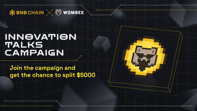 BslackB's tweet photo. . @WombexFinance is coming to our communities! Join us for the Innovation Talks Campaign and share a $5,000 prize pool! The steps are very simple: 🔸 Follow @WombexFinance , @BNBCHAIN , and @BNBChainDevs 🔸 RT this post 🔸 Complete this gleam ⤵️ https://t.co/8Zm2g4uDUt https://t.co/DSZlLnjoBD