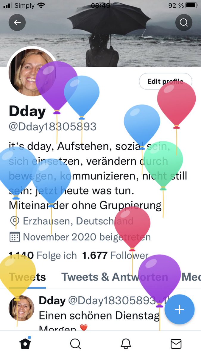 Ich weiß nicht wer so etwas auf meinem Account bewerkstelligt hat: aber es freut mich trotzdem! Hatte das jemand von euch schon Mal? Das an einem bestimmten Tag im Jahr Luftballons bei Euch aufsteigen?