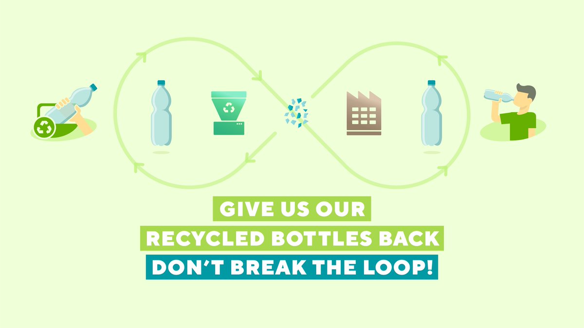 #DYK An estimated 68% of our #PETbottles is turned into other products like textiles &amp; can't get recycled into new bottles?

We must use food-grade PET in our bottles &amp; meet 🇪🇺mandatory #rPET targets 

We need priority access to our #rPET👉unesda.eu/call-for-eu-ac…

#ClosingTheLoop