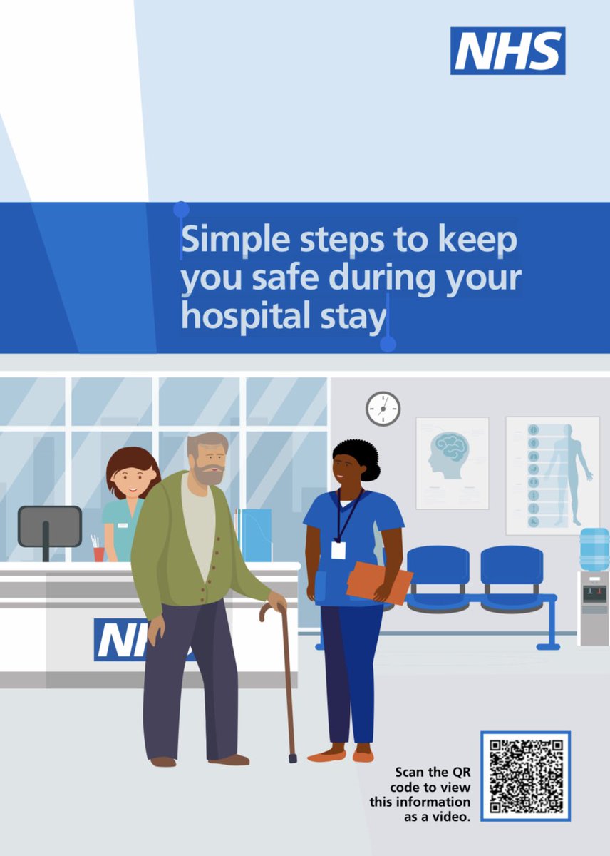 New easy to follow visual leaflet for patients to help them stay safe during an admission to hospital  england.nhs.uk/wp-content/upl…
