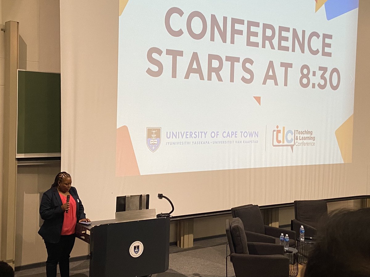 Wonderful start to #TLC2022 with inspiring welcome and opening from <a href="/FabAcademic/">Kgethi Phakeng, PhD(Wits); Hon DSc (UBristol)</a> , DVC Harsha Kathard and Conference Chair <a href="/Tabisa2012/">Tabisa Mayisela</a>. <a href="/UCT_news/">UCT</a>