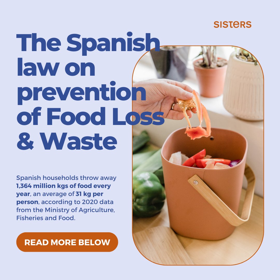 📢 Have you heard about the most recent Spanish law on #FoodLoss and #Waste? See all the details here👉sistersproject.eu/new-law-on-pre…

🥕 the #SISTERS approach aims to contribute to this cause by implementing five #innovative 💡 strategies at each stage of the food chain! #FLW
