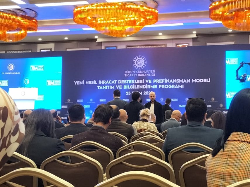 Ticaret Bakanlığı'nın düzenlemiş olduğu Yeni Nesil İhracat Destekleri ve Prefinansman Modeli Tanıtım ve Bilgilendirme Toplantısı'na katılım gerçekleştirmekteyiz. #İhracat #Destek #Finans <a href="/turkihracat/">TİM</a>