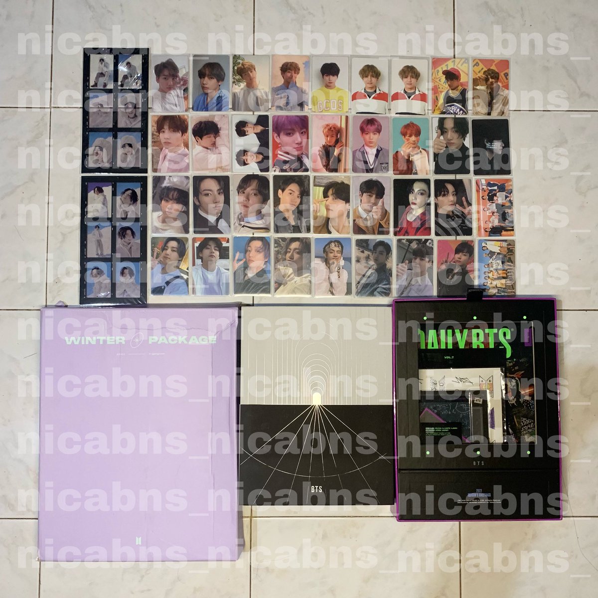 nicabns_'s tweet photo. ic wts lfb bts ph | pls help rt!

assorted taekook pcs ☻

⊹ strictly sold as a whole set
⊹ some are with albums

pls reply or dm to claim 💗

🏷 ⨳ wts lfb bts taehyung jungkook taekook album photocard pcs https://t.co/Ti3txoLeuR