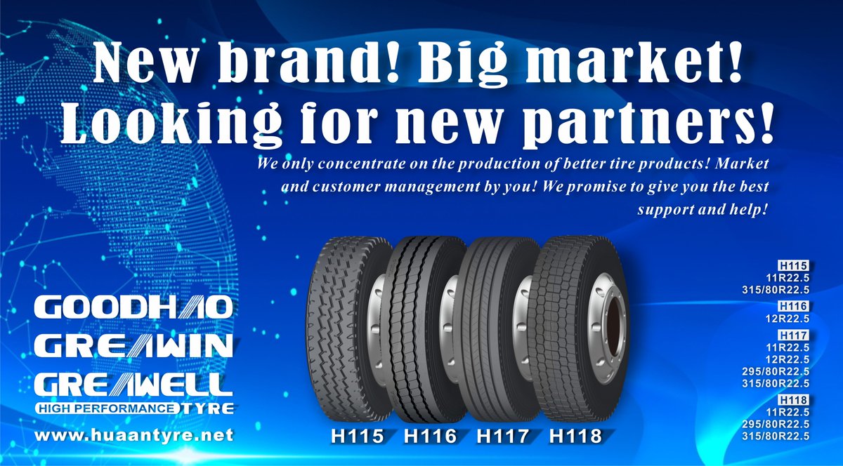 Make good tyres with our heart!

We produce high quality tires only! And the safety of drivers is the principle we always adhere to.

To invite you to join our team!

WhatsApp: +86 159 0896 8055
E-mail: hansen@huaantyre.net / hansen@gmail.com
huaantyre.net