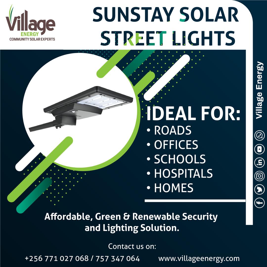 VillageEnergy's tweet photo. Contact us for information on @Philips_lights
integrated streetlights
📱 +256 771027068/ 757347064
📧 support@villageenergy.com
#CommunitySolarExperts
#SolarSolutions
#SolarinUganda
#SolarStreetLights
#SunStay https://t.co/4YFFN99ivq