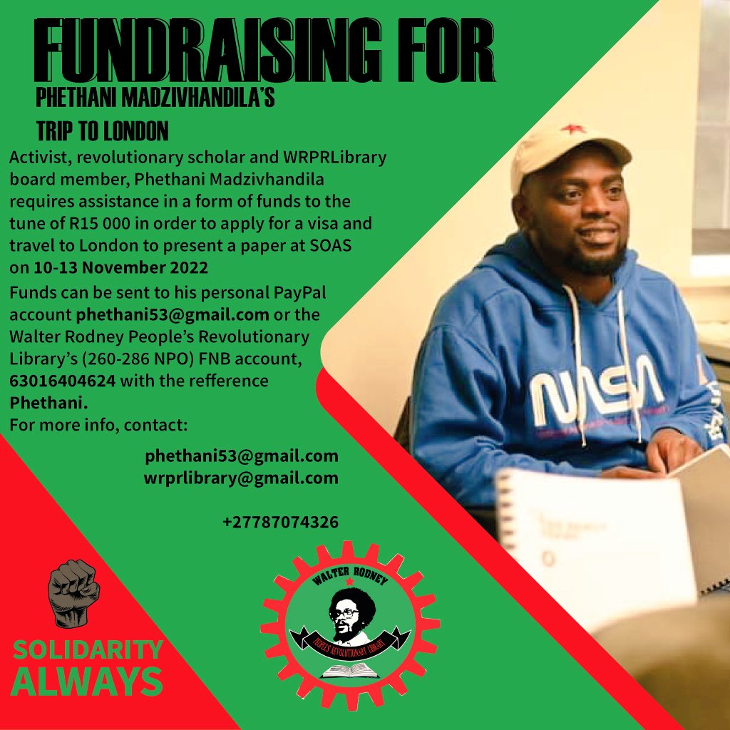phethani4's tweet photo. Comrades please share widely and support https://t.co/U1jXK1jpDd