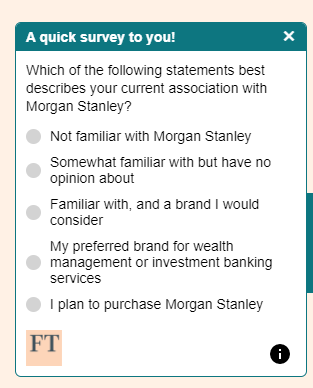 Impressed by the last one here - I wouldn't have thought even the FT would have many readers with that kind of budget