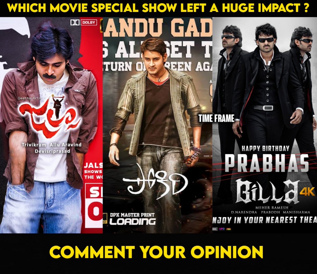 Comment Your Opinion !!

#PawanKalyan #MaheshBabu #Prabhas #Billa4K #Jalsa4K #Pokiri4K #SSMB28 #HariHaraVeeraMallu #Salaar #Adipurush