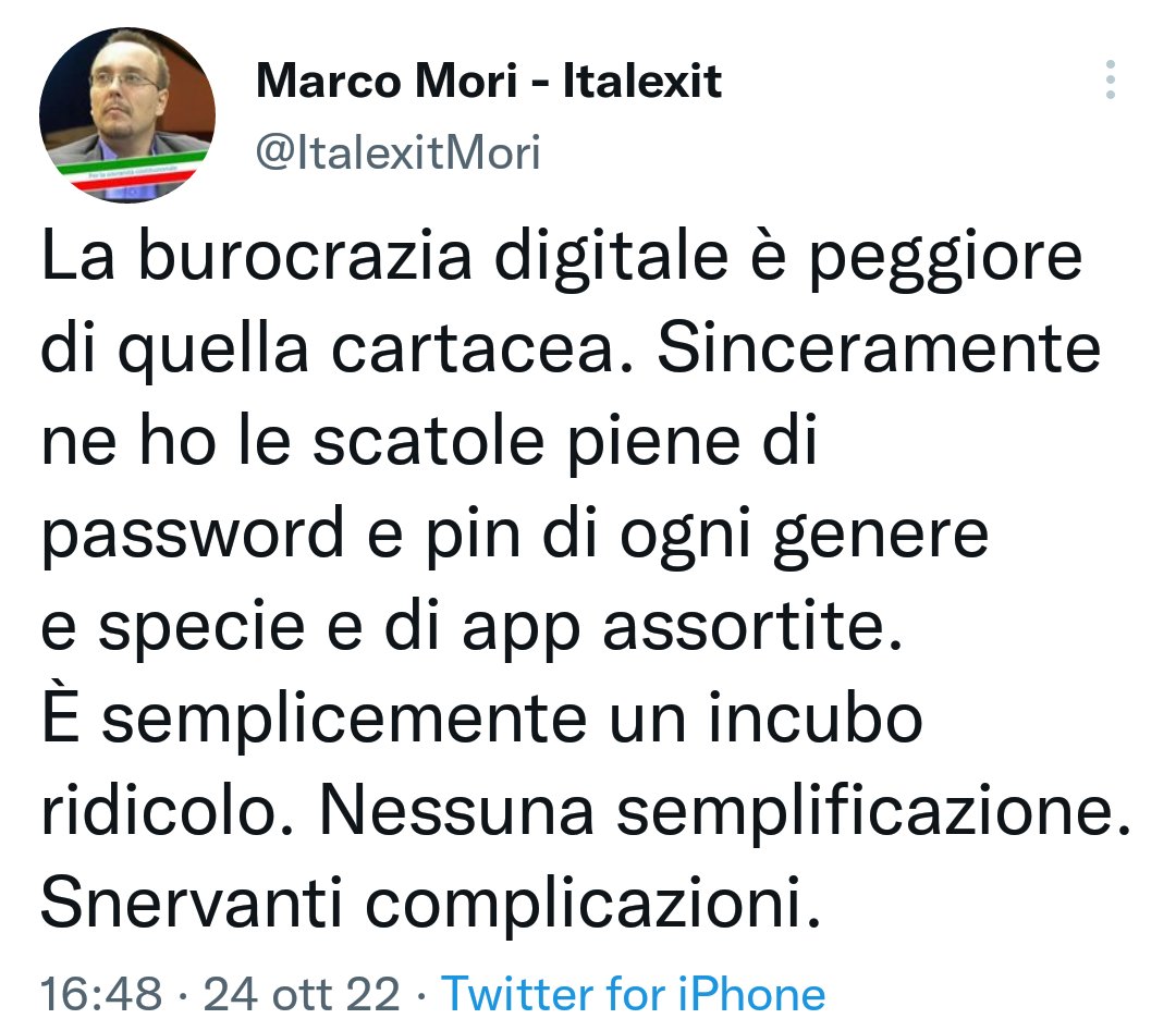 anticofuturo's tweet photo. Basta #noeuro, #novax, #NoGreenPass, #noNATO, ...
Roba vecchia, superata.
La nuova frontiera del disagio sono i #noPIN, #noPWD e #noSPID. https://t.co/rDyKUDwJxK