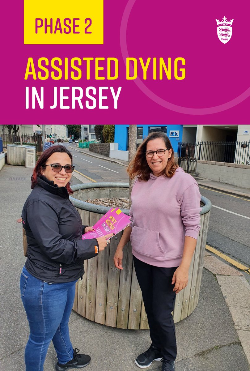 Our team went out and spoke to members of the Portuguese community to hear their views on the proposed principles.  Give us your feedback at gov.je/Assisteddying Or, we will be at the town @JerseyLibrary this Wednesday 12pm-2pm.
