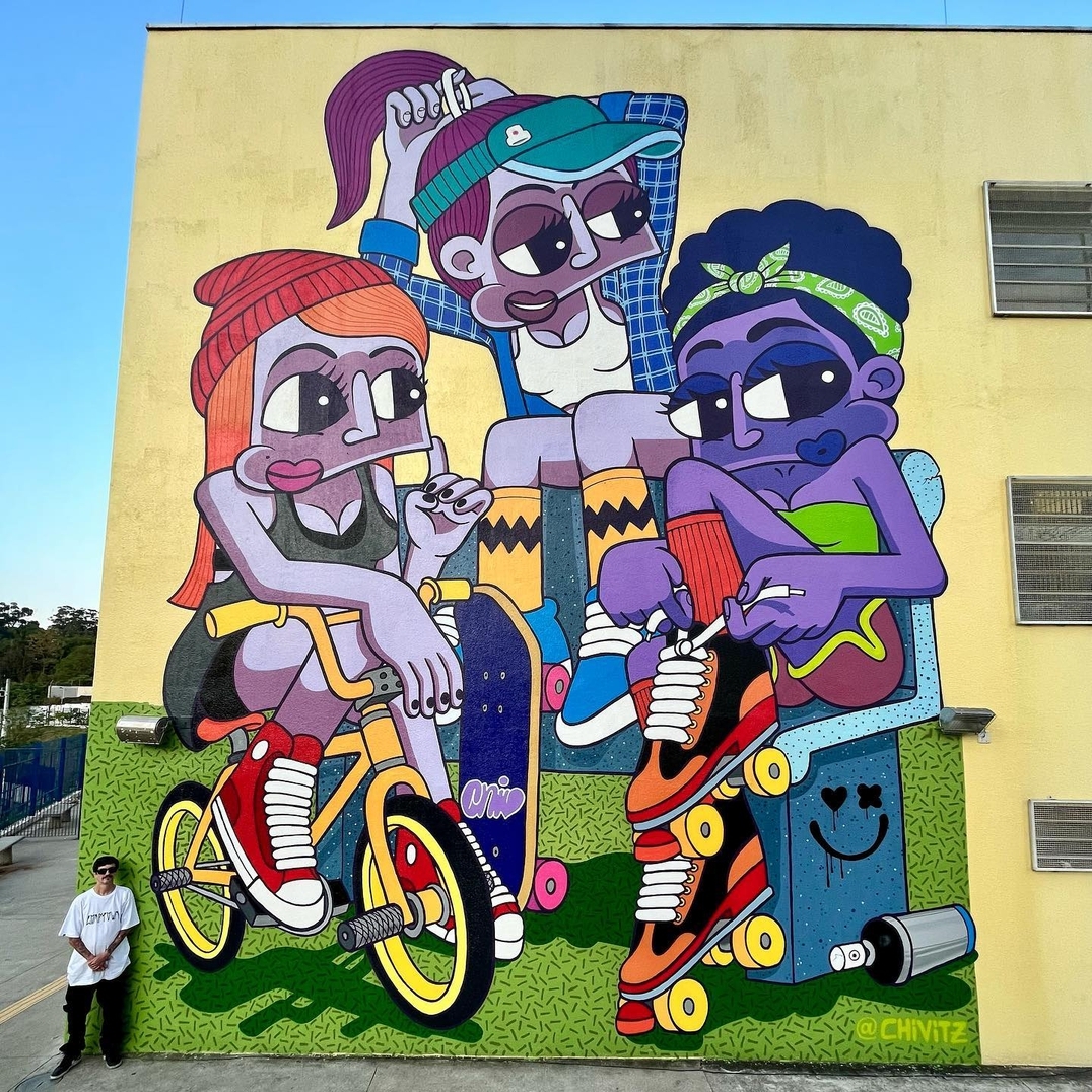 brababella's tweet photo. #Streetart by #Chivitz @ #SaoPaulo, Brazil, for #ProjetoGraffitiSchool
More info at: https://t.co/XiV1EHjOQb
#streetartSaoPaulo #streetartbrazil #brazilstreetart #arteurbana #urbanart #murals #muralism #contemporaryart #artecontemporanea @chivitz https://t.co/9Dj2X8naW1