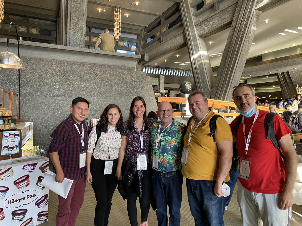 At #IROS2022 with Marc Raibert, founder of #BostonDynamics! Last time we met was at #IROS2018. A huge honor to meet him again! <a href="/uc3mRoboticsLab/">uc3mRoboticsLab</a> <a href="/EPS_UC3M/">EPS-UC3M</a> <a href="/ciencia_uc3m/">Divulga UC3M</a> #Robotics #SOFIAProject