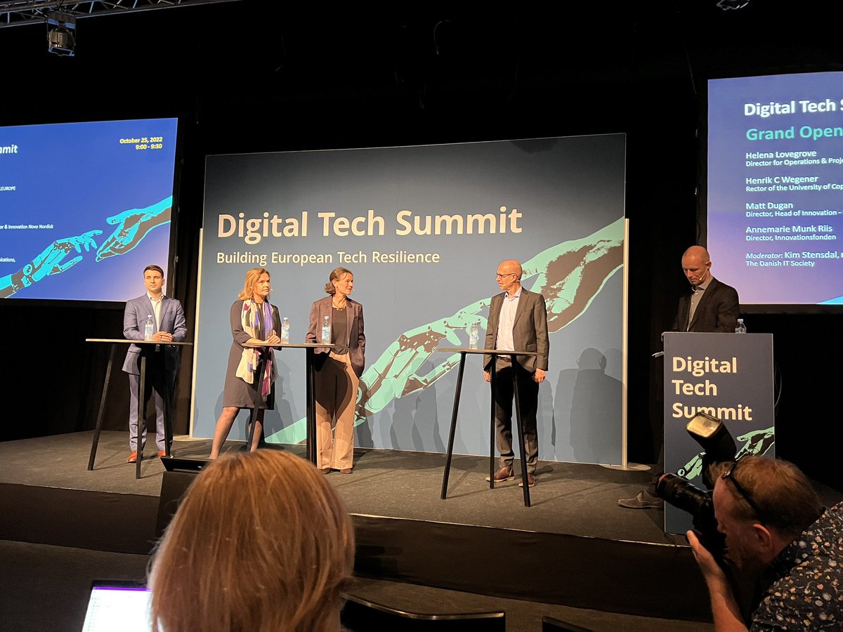 Grand Opening of Digital Tech Summit 2022 - Building European Tech Resilience. Looking forward to two exiting days of tech #digitalDTU @dtu_compute