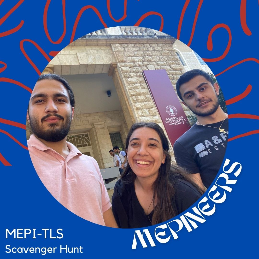 aub_mepi's tweet photo. Let's have a look at the beautiful photos the MEPI-TLS STM teams took during their scavenger hunt last week. The students were divided into groups and went on a scavenger hunt around AUB taking selfies in front of buildings or offices that ...(1/2)

#stm #mepimeetings #mepiteams https://t.co/g7NTD7DT53