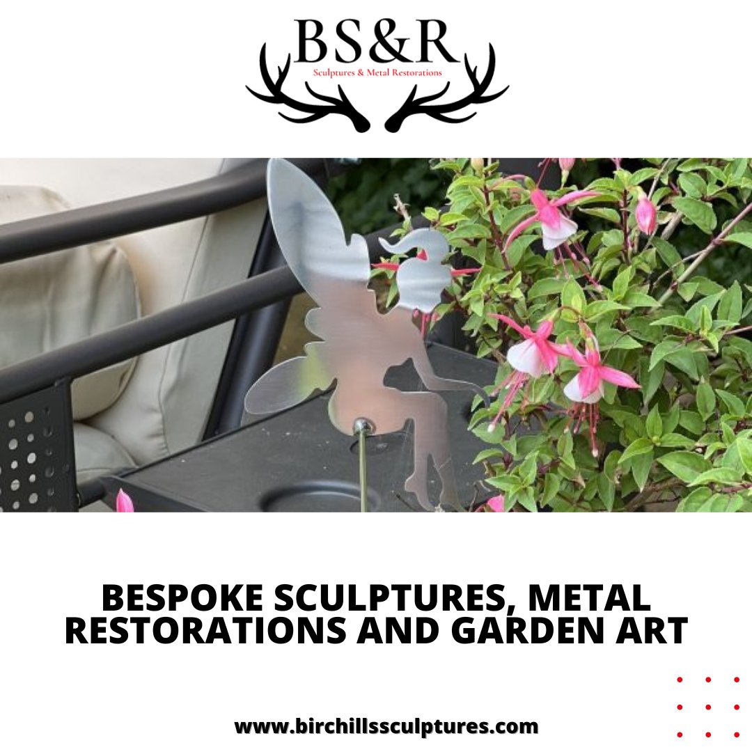 BSandR_'s tweet photo. Fairy On A Pole in Polished Stainless Steel
The fairy is made from 304 aircraft-grade, corrosion-free Polished Stainless Steel and created to sit perfectly on a 3mm pole allowing it to flow with the wind giving it a life-like feel in your garden. 
https://t.co/sLsURzEDZL 
#art https://t.co/vd3Q9Khpnf