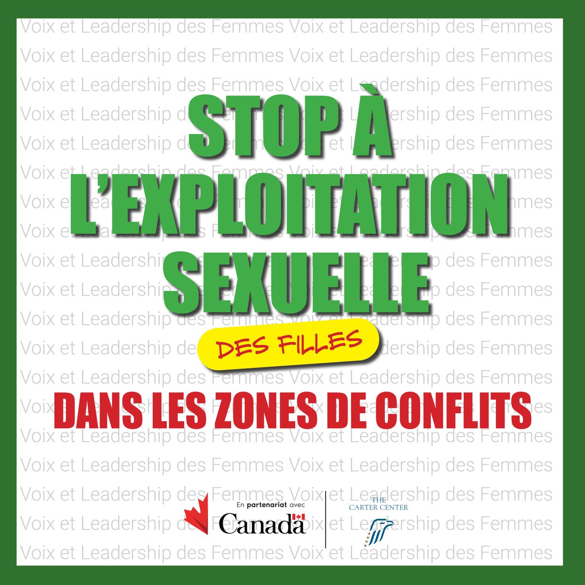 VlfCongo's tweet photo. 🔴Stop à l'exploitation sexuelle des #filles dans les zones de conflits.
#StopVBG #StopProstitution
@VlfCongo I @MinGenre_RDC I @DevCanada https://t.co/YTTPzwcFYA
