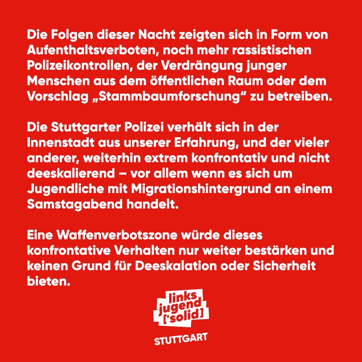 Linksjugend ['solid] Stuttgart tweet media