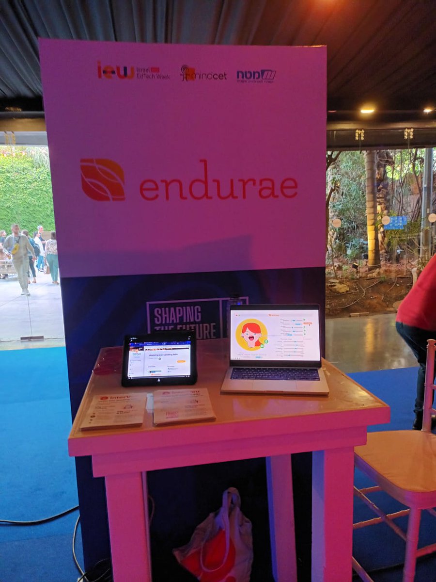 EnduraeVoice's tweet photo. We are excited to participate at this year's Israel EdTech Week organised by MindCET- EdTech Innovation Center in Tel Aviv - talk to us about speaking skills training with our #interVeu platform!  #edTech https://t.co/rgjM5PrFOP