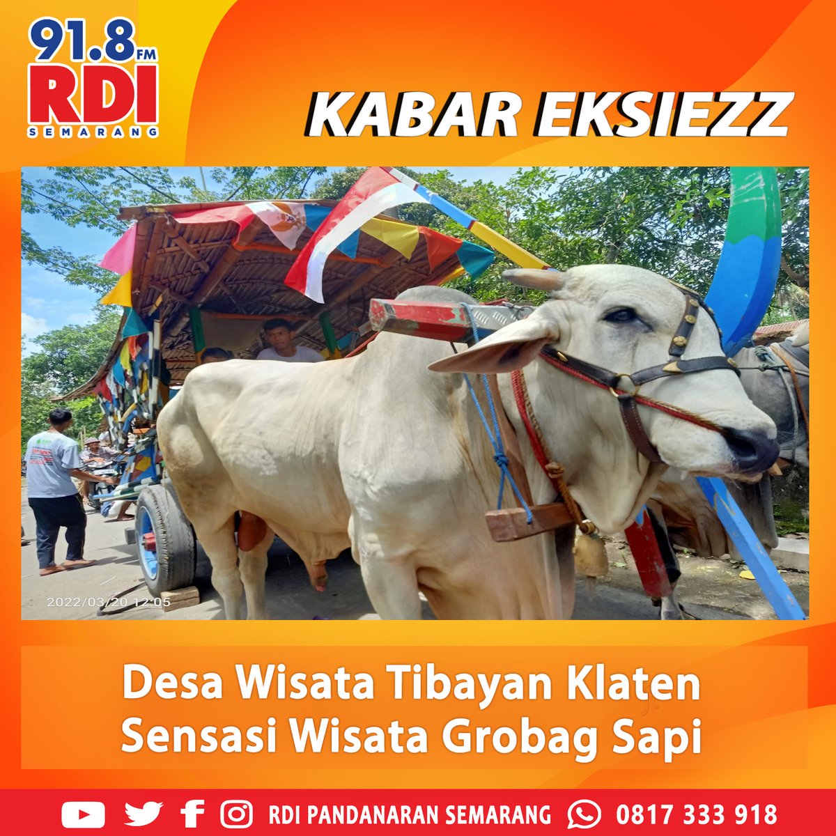 RDI_Semarang's tweet photo. Desa Tibayan, Kecamatan Jatinom, Klaten menjadi desa wisata dengan konsep pertanian dan kuliner kekinian. yang di sesuaikan dengan selera anak muda
#RDIPandanaransemarang #RDIUpdate https://t.co/cahdTRiP05