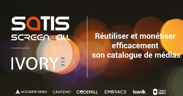 IVORY_France's tweet photo. Retrouvez-nous Mercredi 9 Novembre de 15h00 à 16h00 dans le lounge @IVORY_France au 2ème étage.
🔗 Programme complet : https://t.co/uvLmFAMrR8
#SATISEXPO #SCREEN4ALL #SATIS2022 #media #solutions #Embrace #ObjectMatrix #iconik #Codemill #monétisation #Archives #MAM #Stockage https://t.co/eZ1tPYYKgH