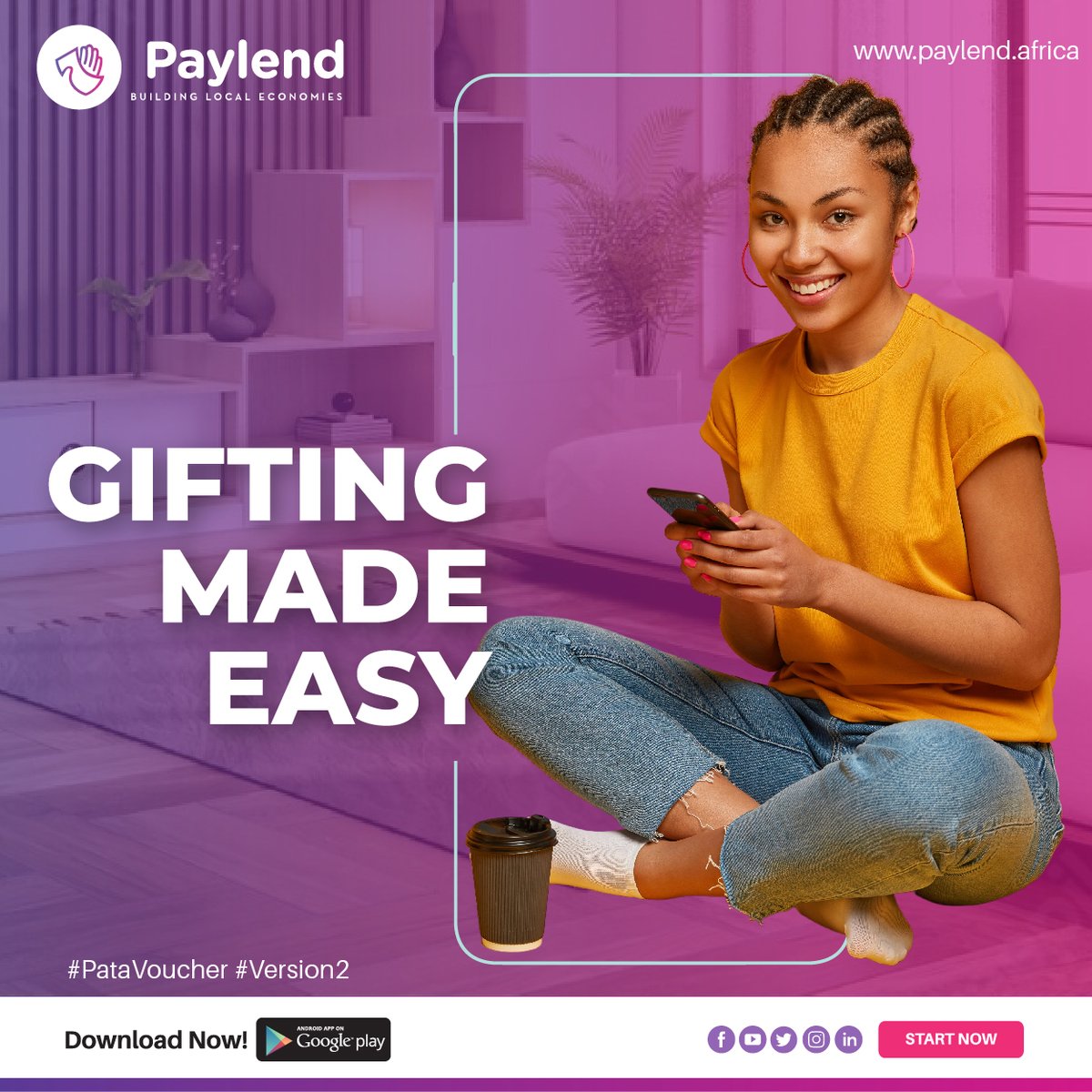 As we prepare for the festive season, the spirit of sharing and giving is awakened. Equip yourself and your loved ones with the right tools by signing up for Paylend Pata Voucher #GiftingMadeEasy #BuidingLocalEconomies zcu.io/u2cy or zcu.io/Nv7g