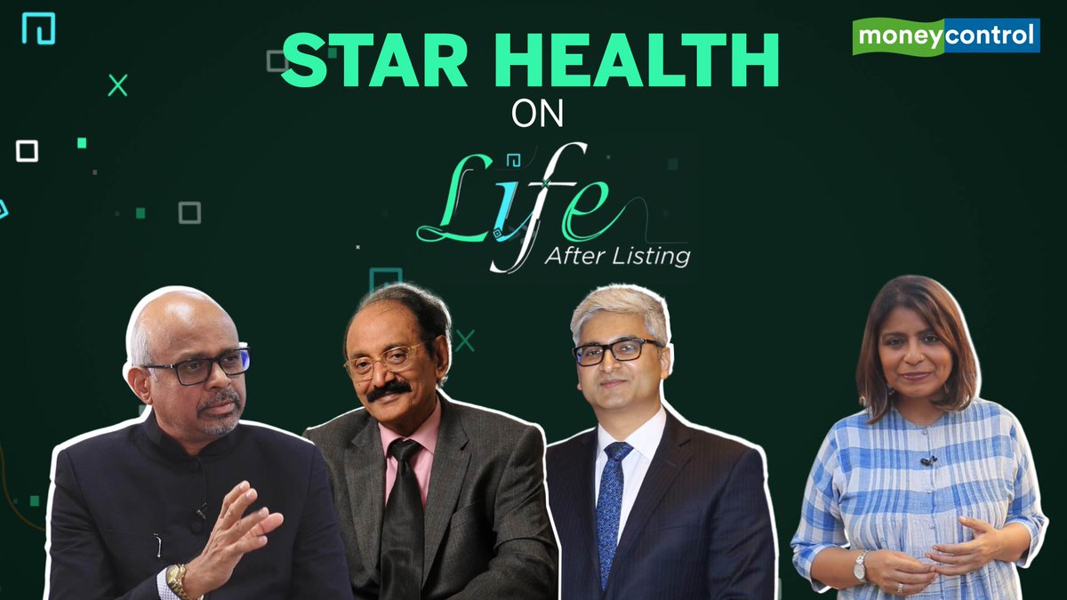 moneycontrolcom's tweet photo. Catch the management team of @StarHealthIns --Founder & Chairman Venkatasamy Jagannathan, Managing directors -- @Dr_S_Prakash & @ANANDSROY with @anuradhasays on a new episode of #LifeAfterListing.
📹 Watch here ⏬
https://t.co/03YlSyiH5Q
#StarHealthInsurance https://t.co/na63FyMLX6