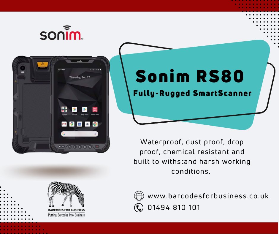 barcodes4bus's tweet image. #SonimRS80 #SmartScanner #SonimSmartScanner #BarcodeScanner #Scanner #Scanners #integratedbarcodescanner #warehouses #manufacturing #transportation #logistics
#fieldservice #publicsafety