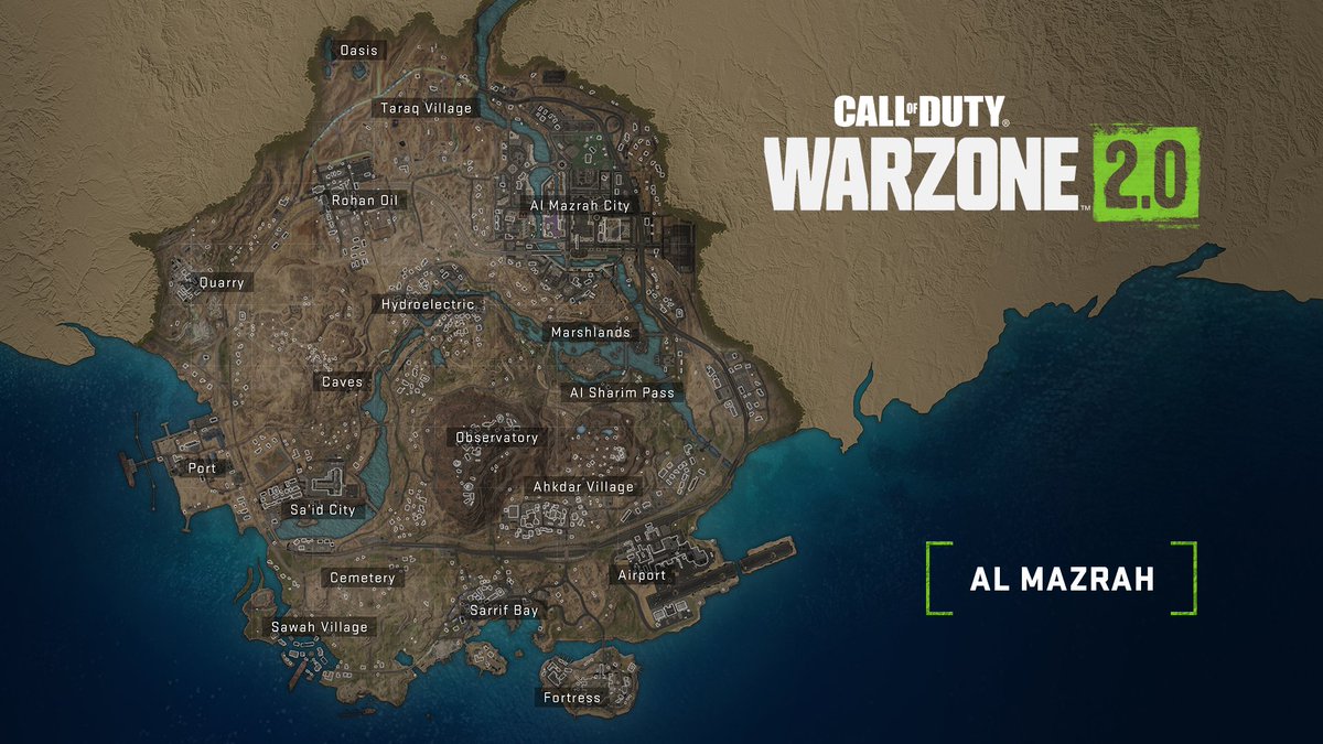 CoDQG_'s tweet photo. Quel sera votre première destination sur Al Mazrah ? 
#Warzone2 https://t.co/1HjpFFHwV5