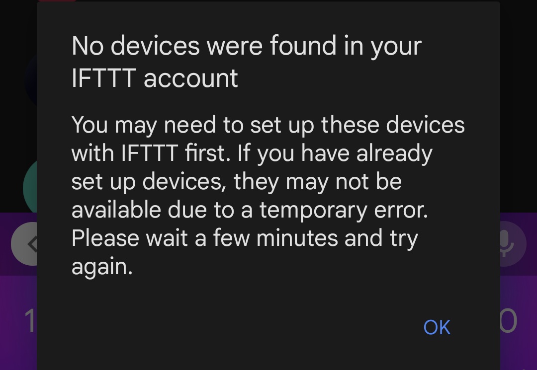 StuckeyRay's tweet photo. .@IFTTT still can't add the new Google assistant to ifttt. What's up with that? https://t.co/NnHBkduIl0