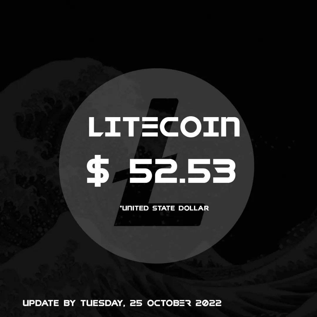 TheOn3verse's tweet photo. Litecoin cryptocurrency exchange rate,by Wed, Oct. 25th, 2022.Follow our twitter! 
Join our Discord : 
https://t.co/maeOwUBo6d 

Follow our Instagram :
https://t.co/g9knh4VdTi

#litecoin #exchangerate #cryptocurrency #nfts #nftcollectible #nftlaunch #nftcommuni̇ty #nftproject https://t.co/d4K34YViOi