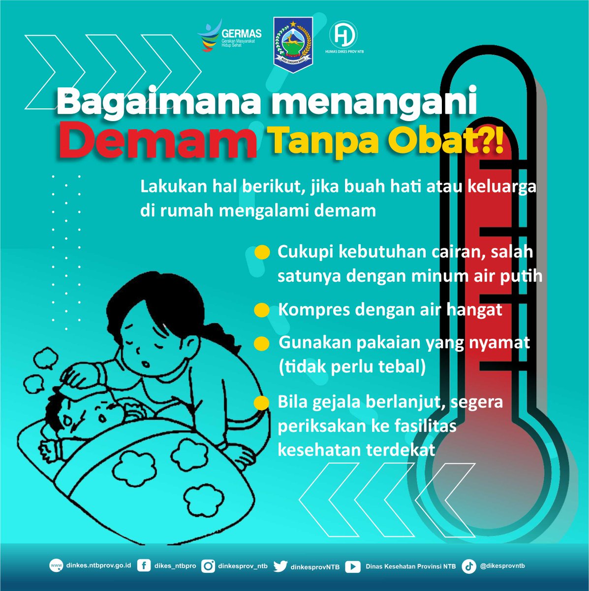 dinkesprovNTB's tweet photo. Halo Sahabat Sehat NTB.
Bisakah demam disembuhkan tanpa obat?
berikut tipasnya https://t.co/0dQBcIkccV