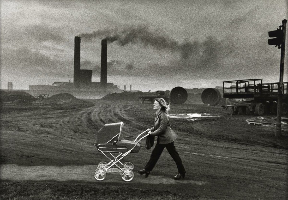 Morning all. Photograph by Don McCullin, Consett, County Durham 1974.