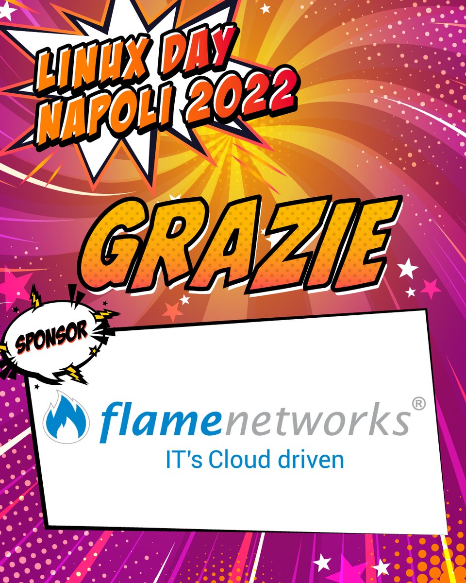 napoli_lug's tweet photo. Un enorme grazie al nostro Sponsor FlameNetworks
👉 https://t.co/XCtrrtvPWz
#linuxday2022 #ldna22 #sponsor #grazie #napoli #linuxdaynapoli https://t.co/8Zd6lDUYiL