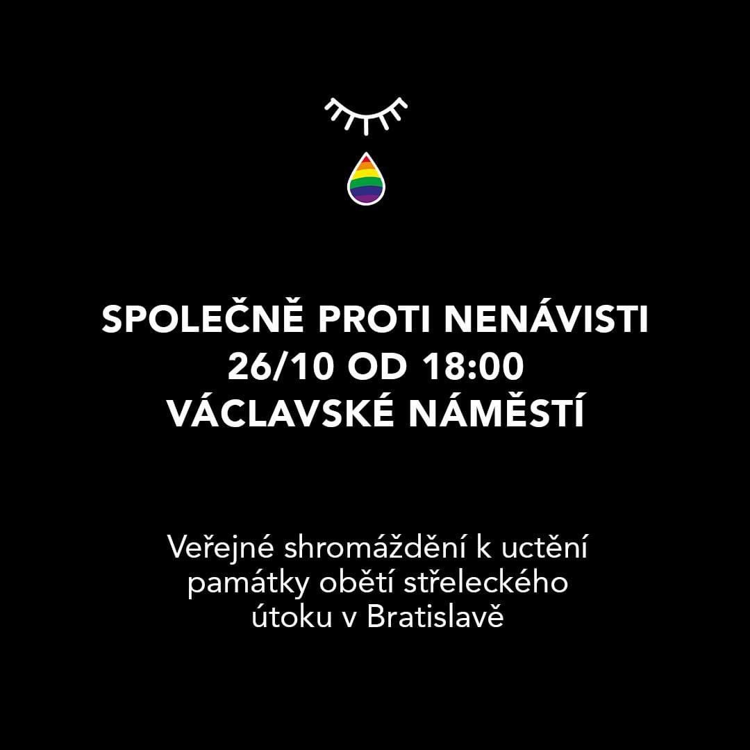 CzechHelsinki's tweet image. On Wednesday, we will meet to honor the memory of the victims of the shooting attack in #Bratislava. 🕯🖤

Please join us and show that homophobia has no place in our society! 🏳️‍🌈

👉facebook.com/events/s/spole…

#Prague
#LGBTQIA