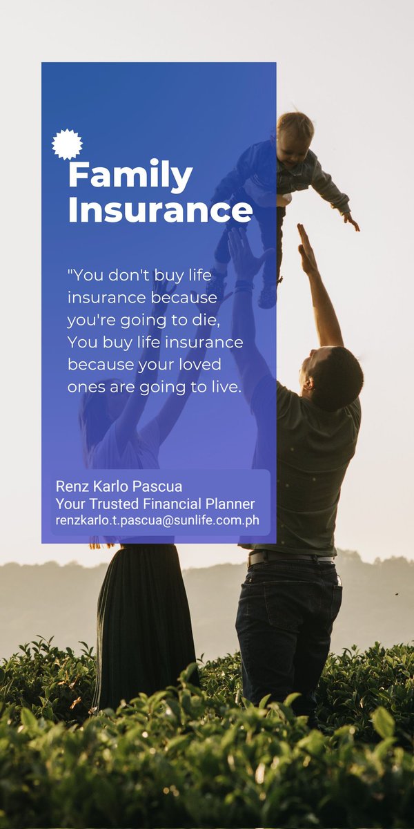 EngrSquishy's tweet photo. Having life insurance is not just for ourselves,
But it is mainly for our loved ones who we will leave behind once we're gone.

Don't have one yet? Message me so we can discuss 😊

#SunLifePartnerforLife 
#lifeinsurancematters https://t.co/7RKL0hU7sJ